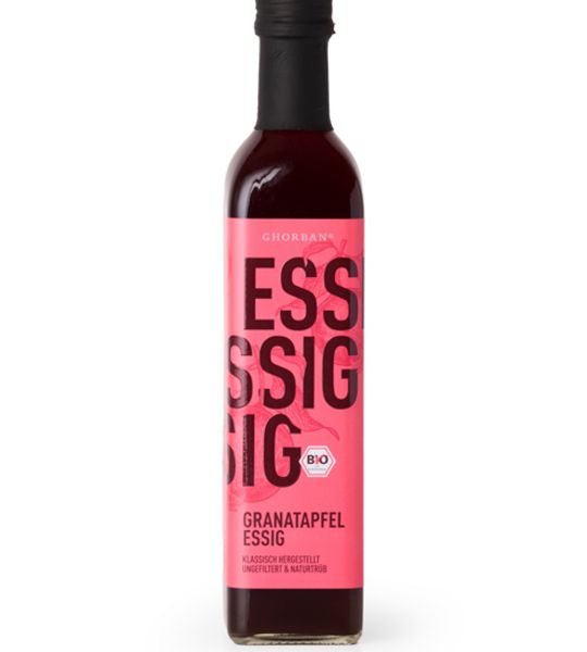 Ghorban Granatapfel Essig, 500 ml BIO Ghorban Granatapfel Essig, 500 ml BIO