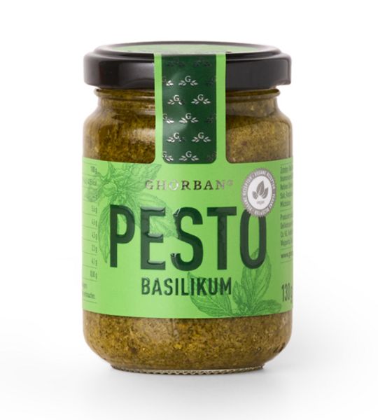 Ghorban Basilikumpesto vegan, 130 g