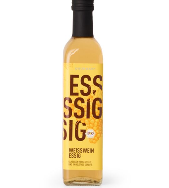 Ghorban Weißwein Essig, 500 ml BIO